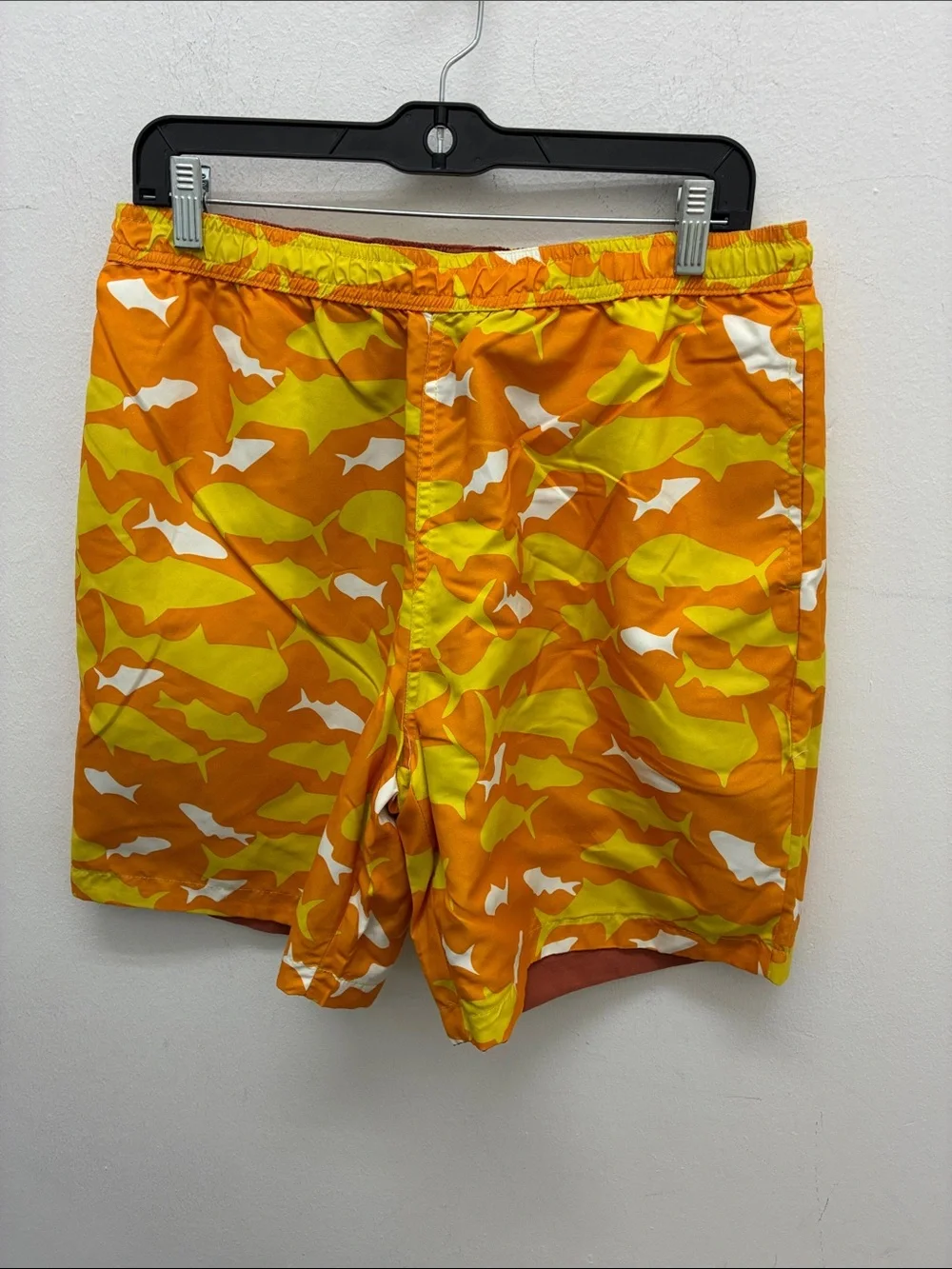 Men's Rust Swim Trunks with Drawstring